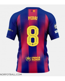 Billige Fotballdrakt Barcelona Pedri Gonzalez #8 Replika Hjemmedrakt 2025-26 Kortermet